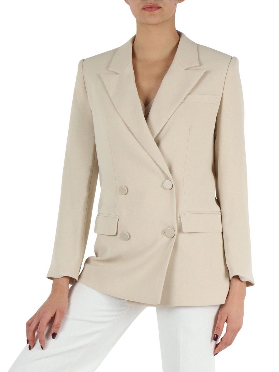 Donna ARMANI EXCHANGE | Giacca In Tessuto Fluido Asv Beige