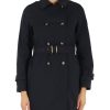 Donna DEKKER | Trench Bormida Uw Con Patch Logo Blu Scuro