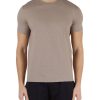 Uomo EMPORIO ARMANI | T-Shirt In Cotone Essential Con Logo Impresso All Over Beige