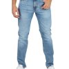 Uomo TOMMY JEANS | Pantalone Jeans Cinque Tasche Scanton Slim Fit Blu Chiaro