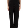 Donna EMPORIO ARMANI | Pantalone Sportivo In Misto Cotone Con Patch Logo Nero