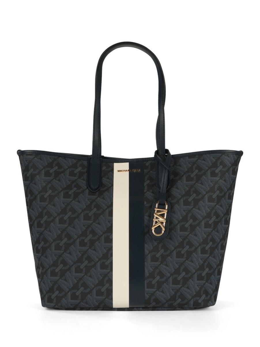 Donna MICHAEL MICHAEL KORS | Borsa Tote Eliza Large Con Stampa Logo Blu