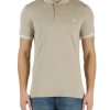 Uomo CALVIN KLEIN JEANS | Polo Slim Fit In Cotone Piquet Con Ricamo Logo Beige