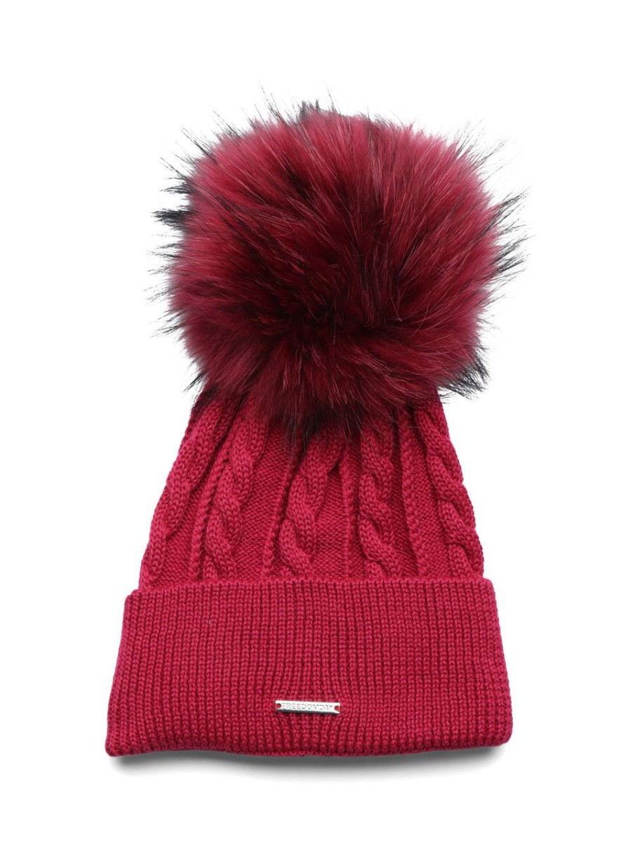 Donna FREEDOMDAY | Cappello A Trecce Martha In Misto Lana Fucsia