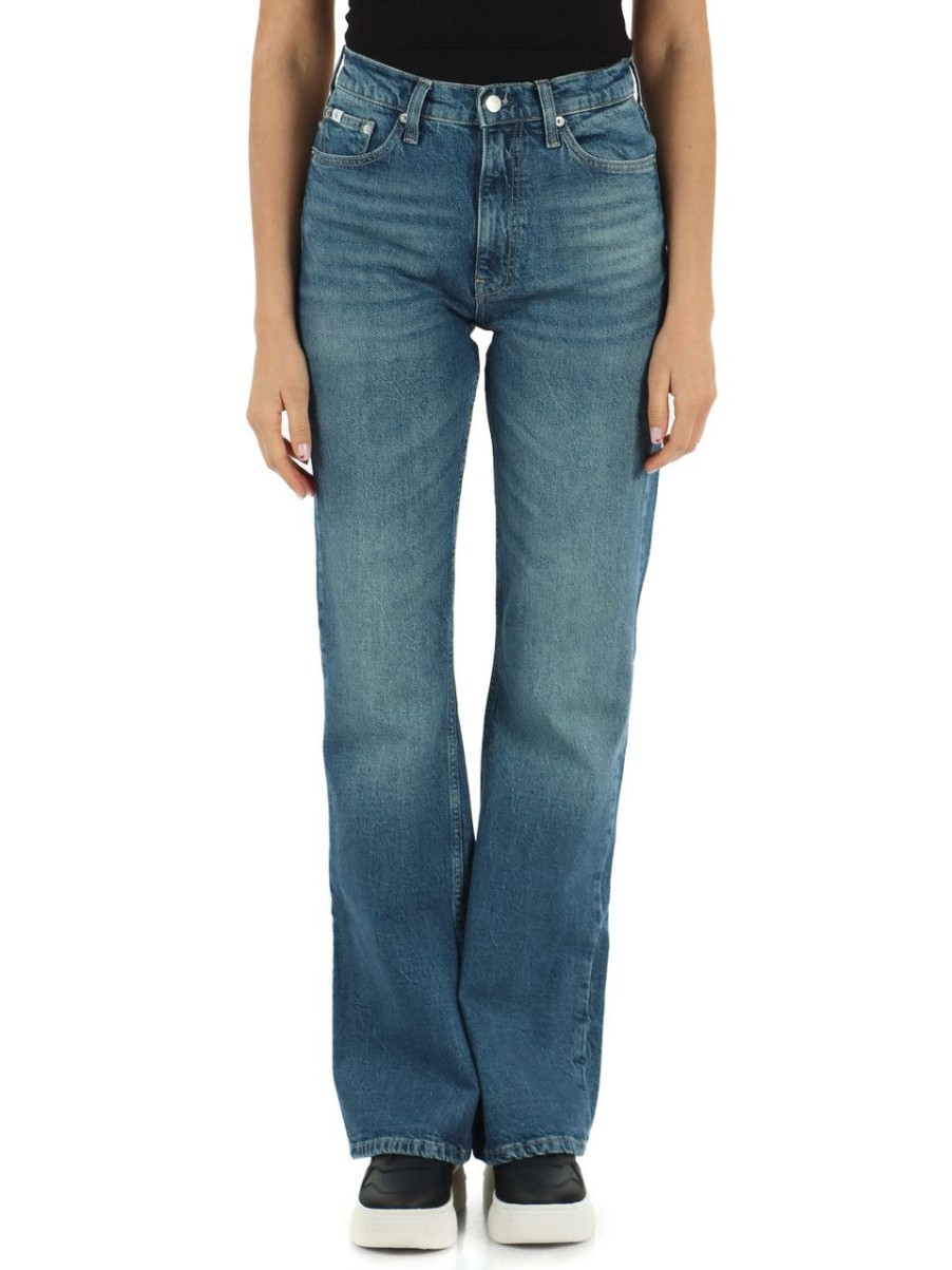 Donna CALVIN KLEIN JEANS | Pantalone Jeans Cinque Tasche Authentic Boot Blu