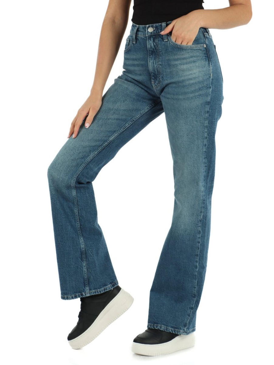 Donna CALVIN KLEIN JEANS | Pantalone Jeans Cinque Tasche Authentic Boot Blu