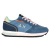 Donna SUN68 | Sneakers In Pelle E Tessuto Ally Color Explosion Blu Chiaro