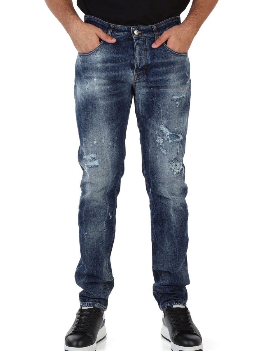 Uomo RICHMOND | Pantalone Jeans Cinque Tasche Sid Regular Fit Blu