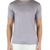 Uomo EMPORIO ARMANI | T-Shirt Essential Cotone E Lyocell Con Scritta Logo Grigio