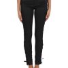 Donna MARCIANO GUESS | Pantalone Jeans Cinque Tasche Con Dettagli Lacage Nero