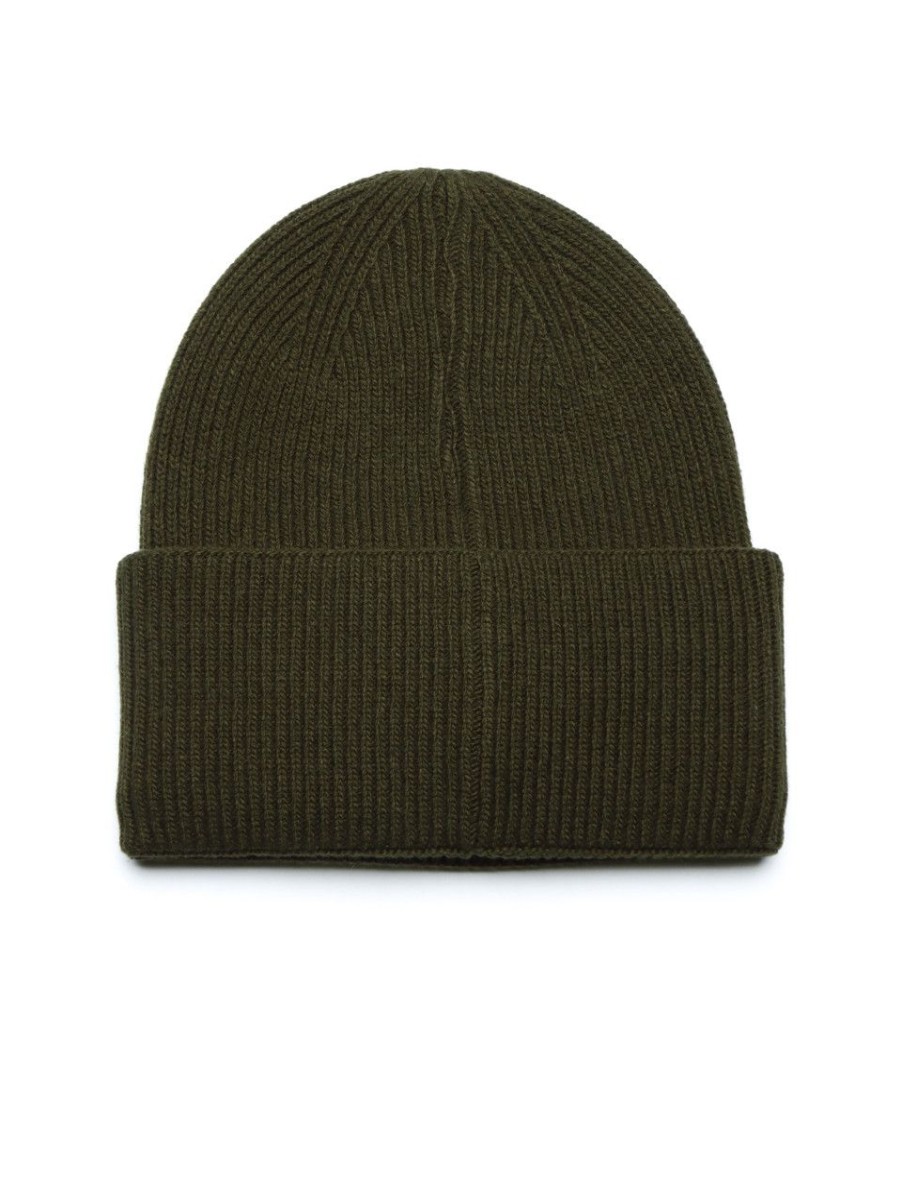 Donna REPLAY | Cappello Essential In Misto Lana - Viscosa E Cashmere Verde Scuro