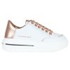 Donna ALEXANDER SMITH | Sneakers In Pelle Lancaster Con Scritta Logo Bianco