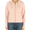 Donna TOMMY HILFIGER | Felpa Con Zip In Misto Cotone Garzato Rosa