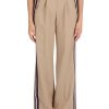 Donna TOMMY HILFIGER | Pantalone Gamba Larga In Misto Lana Beige