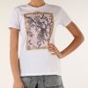 Donna REPLAY | T-Shirt In Cotone Con Strappi Bianco