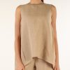 Donna FABIANA FILIPPI | Top Svasato In Lino Beige