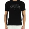 Uomo ARMANI EXCHANGE | T-Shirt Regular Fit In Cotone Con Scritta Logo A Rilievo Nero