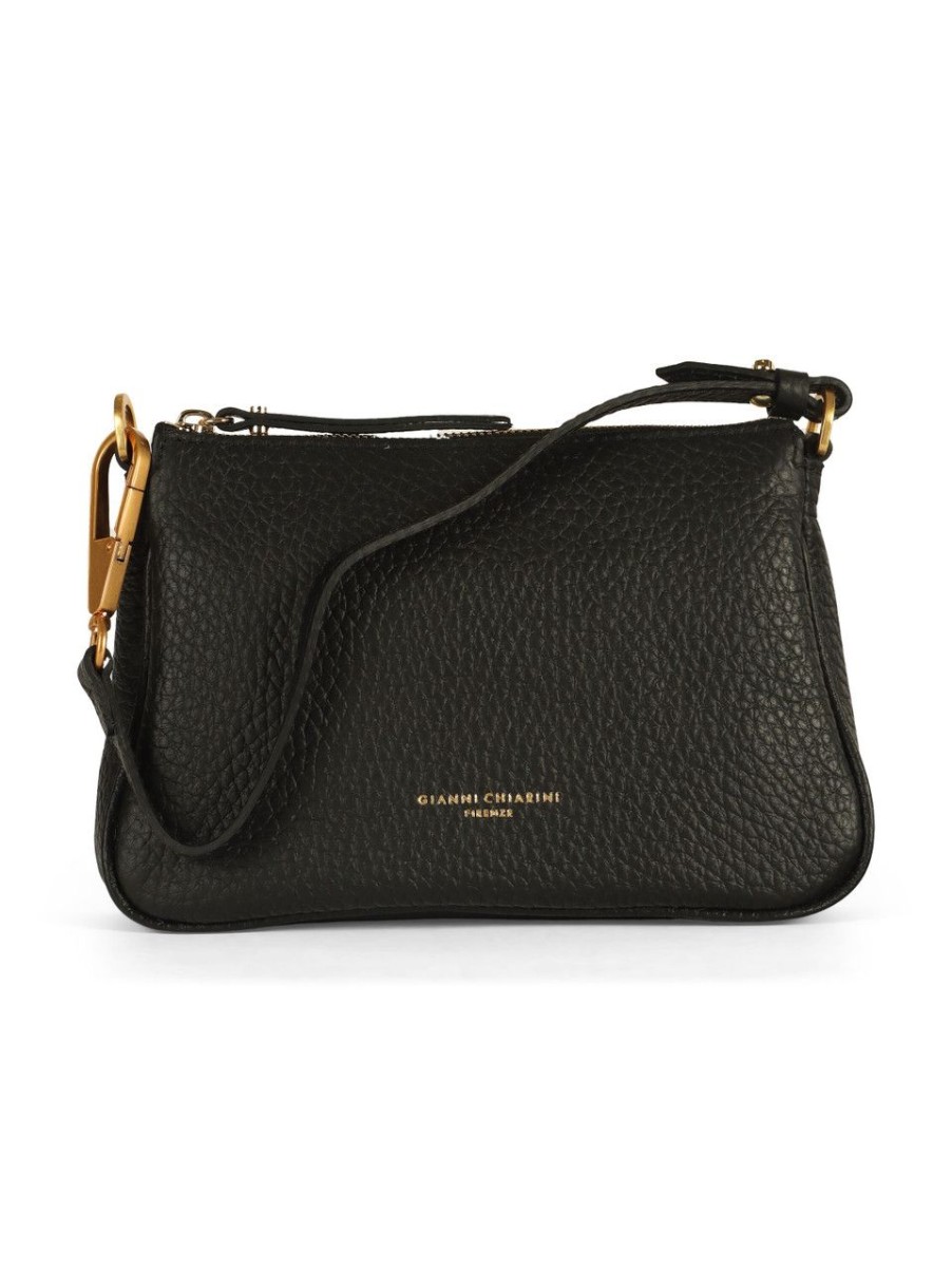 Donna GIANNI CHIARINI | Borsa In Pelle Bubble Brooke Small Nero