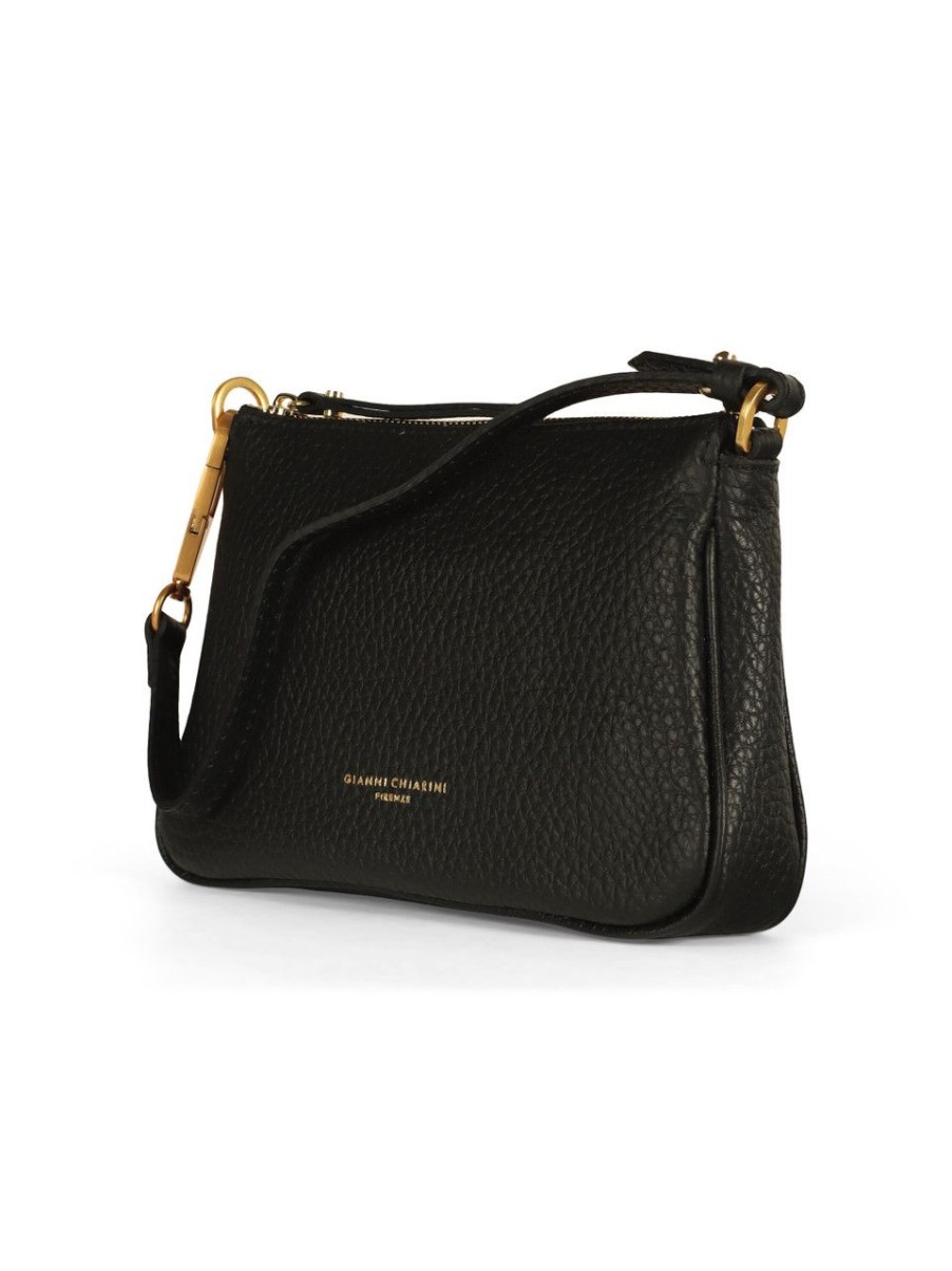 Donna GIANNI CHIARINI | Borsa In Pelle Bubble Brooke Small Nero