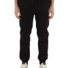 Uomo CALVIN KLEIN JEANS | Pantalone Sportivo In Cotone Felpato Con Ricamo Logo Nero