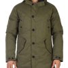 Uomo FRED MELLO | Giubbotto Simil Parka Imbottito In Misto Cotone Verde