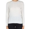 Donna MARKUP | Maglia A Trecce In Misto Lana Merino - Viscose And Cashmere Panna