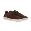 Uomo BARRACUDA | Sneakers In Pelle Scamosciata Con Scritta Logo Marrone