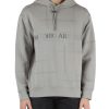 Uomo EMPORIO ARMANI | Felpa Con Cappuccio In Double Jersey Di Misto Cotone Grigio