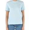 Donna CALVIN KLEIN JEANS | T-Shirt In Cotone Con Patch Logo Frontale Celeste