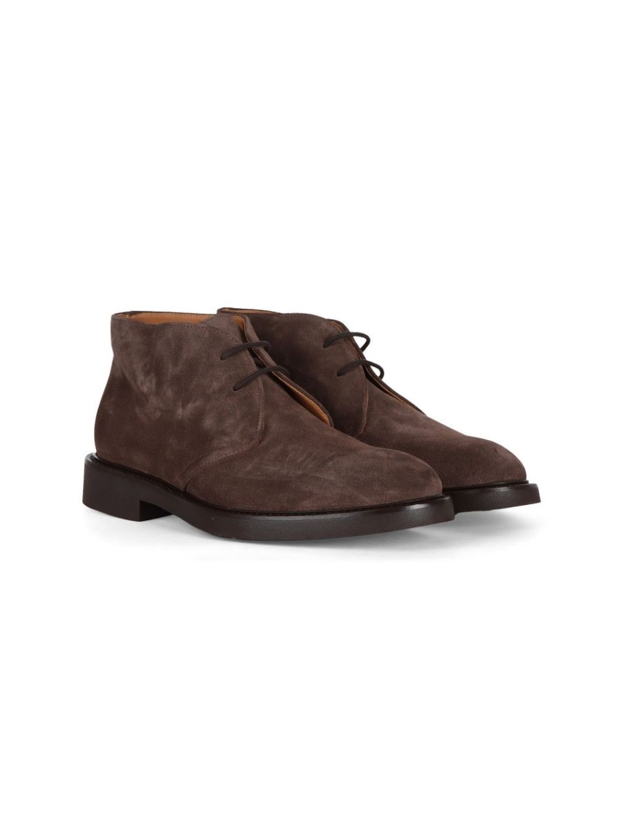 Uomo DOUCAL'S | Polacchine In Suede Marrone