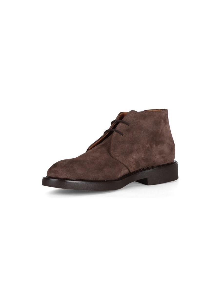 Uomo DOUCAL'S | Polacchine In Suede Marrone