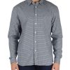 Uomo LACOSTE | Camicia In Cotone Regular Fit A Quadretti Blu