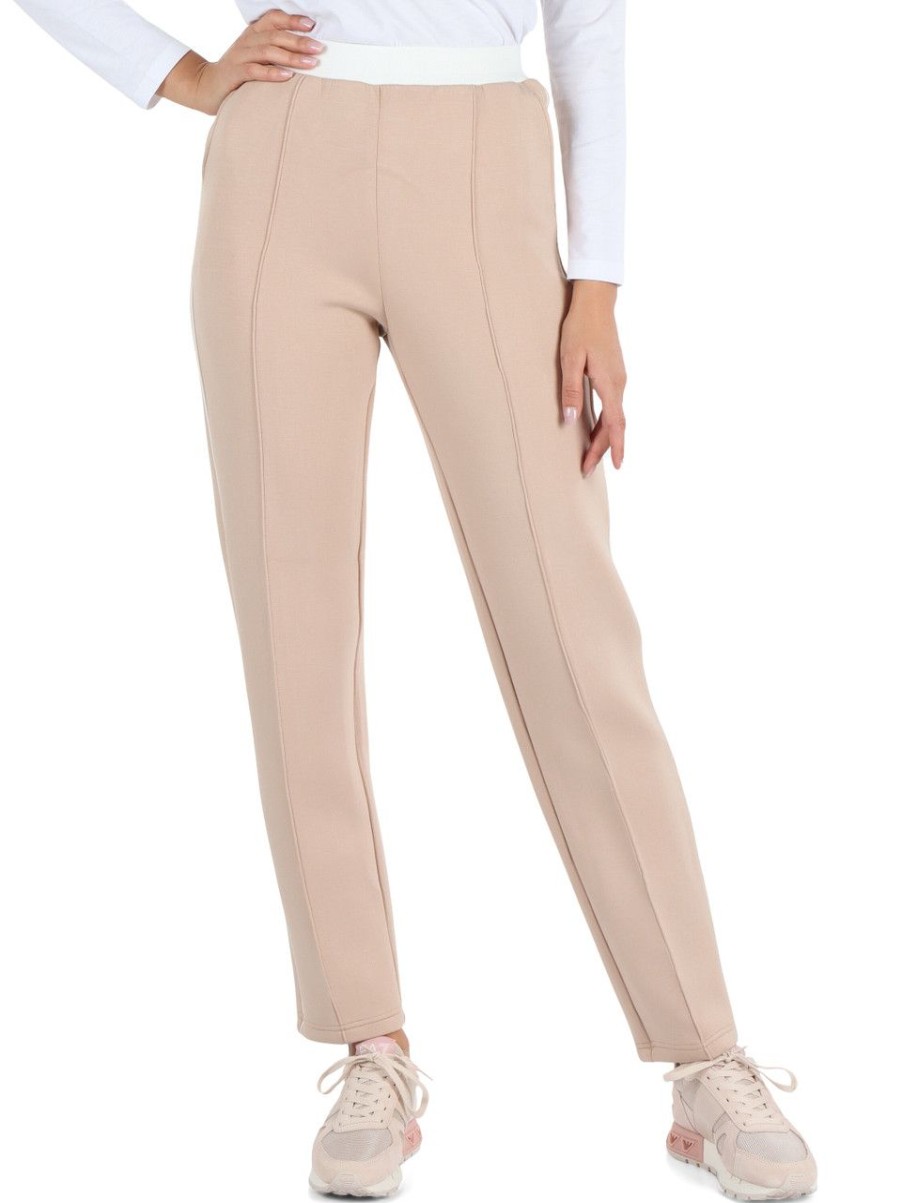 Donna RICHMOND | Richmond X: Pantaloni Sportivi In Misto Viscosa Beige