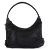 Donna FEZ | Borsa A Spalla Effetto Martellato Con Patch Logo Frontale Nero