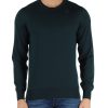 Uomo K-WAY | Maglia Sebastien Harmony 4.0 In Lana Vergien Verde Scuro