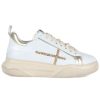 Donna GIO+ | Sneakers In Pelle Giada63V Con Glitter Oro