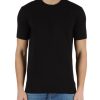 Uomo DANIELE ALESSANDRINI | Grey: T-Shirt In Cotone Con Scritta Logo Sul Retro Nero