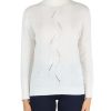 Donna MARKUP | Maglia Collo Alto In Misto Lana Merino - Viscosa E Cashmere Panna