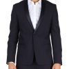 Uomo ANTONY MORATO | Giacca Roxanne Slim Fit Con Inserti Satin Blu Scuro