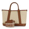 Donna MICHAEL MICHAEL KORS | Borsa A Mano Luisa Small Con Stampa Logo Panna