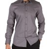 Uomo ANTONY MORATO | Camicia In Misto Cotone Milano Super Slim Fit Grigio