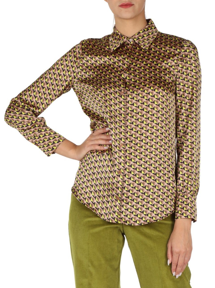 Donna PENNYBLACK | Camicia In Satin Bologna Beige