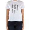 Donna ARMANI EXCHANGE | T-Shirt In Cotone Pima Con Stampa Frontale Bianco