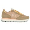 Donna SUN68 | Sneakers In Pelle E Tessuto Ally Solid Nylon Beige