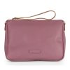 Donna GIANNI CHIARINI | Borsa Nora Pouch In Pelle Martellata Viola Chiaro