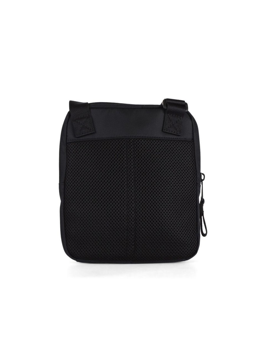 Uomo CALVIN KLEIN JEANS | Borsa A Tracolla In Tessuto Tecnico Con Patch Logo Nero