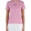 Donna REPLAY | T-Shirt In Cotone Con Dettaglio Chain Rimovibile Rosa