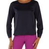 Donna EMME MARELLA | Blusa In Tessuto Satinato Stretch Berard Blu Scuro