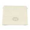 Donna LA CARRIE | Borsa A Mano In Pelle Grate Medium Bianco