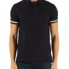 Uomo TOMMY HILFIGER | Polo Slim Fit In Misto Cotone E Viscosa Con Ricamo Logo Blu Scuro